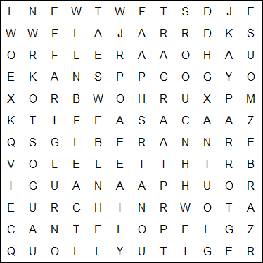Word Search Puzzle - Can you